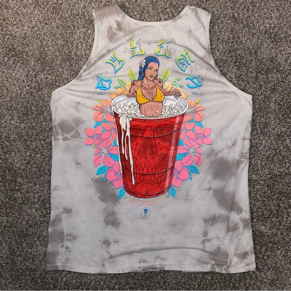 Men's Tie-Dye Graphic Tank Top